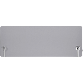 Schäfer Shop Select Tischtrennwand, Materialstärke 30 mm, B 800 x H 600 mm,  100 % Post-Consumer-Recyclingpolyester, hellgrau
