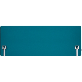 Schäfer Shop Select Tischtrennwand, Materialstärke 30 mm, B 800 x H 600 mm,  100 % Post-Consumer-Recyclingpolyester, petrol