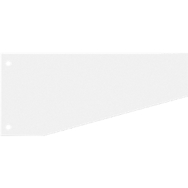 Schäfer Shop Select Trapeztrennstreifen, Karton, 100 Stück, weiß