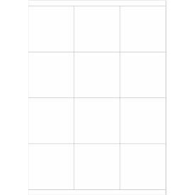 Schäfer Shop Select Universal-Etiketten, 70,0 x 70,0 mm = 3,5" Disk, Permanentkleber, 1200 Stück