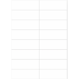 Schäfer Shop  Select Universele etiketten, 105,0 x 37,0 mm, permanentklever, 1600 stuks