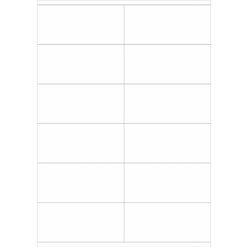 Schäfer Shop  Select Universele etiketten, 105,0 x 48,0 mm, permanentklever, 1200 stuks