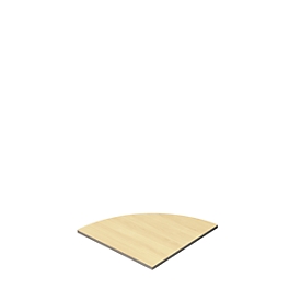 Schäfer Shop Select Verkettungsplatte Moxxo IQ, 90°, Viertelkreis, B 800 x T 800 mm, Ahorn-Dekor