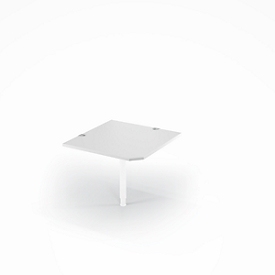 Schäfer Shop Select Winkelplatte 90° PLANOVA BASIC, B 900 x T 900 mm, lichtgrau/weiß