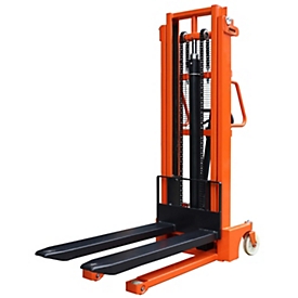 Schefer Stapler HSE0825, semi-elektrisch, Traglast 800 kg, Hub 90-2500 mm, Gabellänge 1150 mm, Stahl