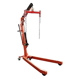 Schefer Werkstattkran WKG05E, gespreizt, Traglast 500 kg, höhenverstellbar, Ladehöhe 2030 mm, Stahl