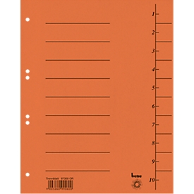 Scheidingsbladen, A4, 100 stuks, oranje