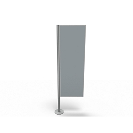 Scheidingswand, Silent Line Plus, 550 x 2000 mm, lichtgrijs
