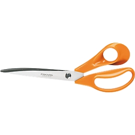 Schere Fiskars Classic Profi, L 250 mm, Rechtshänder, ergonom. Griffe, Klingenspannung einstellbar, orange