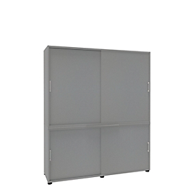 Schiebetürenschr. 5OH, B160, silber