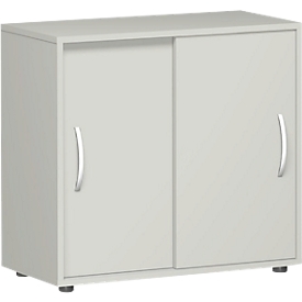 Schiebetürenschrank PALENQUE, 2 OH, B 800 x T 400 x H 752 mm, lichtgrau