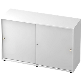 Schiebetürenschrank TOPAS LINE, 2 OH, weiß/weiß