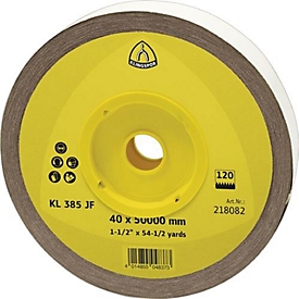 Schleifgeweberolle KL 385 JF 40mm K.120 f.Metall Korund KLINGSPOR