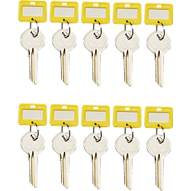 Schlüsselanhänger, 10 Stück, gelb