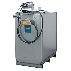 Schmierstoffkompaktanlage CEMO ECO UNI 1000, elektrische Pumpe für Frischöl, 4 m Schlauch inkl. Schlauchhalter