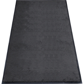 Schmutzfangmatte Eazycare Style von Miltex, eckig, antistatisch, UV-beständig, waschbar, ECONYL® & Niltrilgummi, 850 x 1500 mm, schwarzgrau