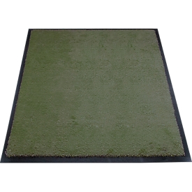 Schmutzfangmatte miltex Eazycare Style, eckig, antistatisch, UV-beständig, waschbar, High-Twist-Nylon & Niltrilgummi, 750 x 850 mm, chromoxidgrün