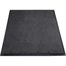 Schmutzfangmatte miltex Eazycare Style, eckig, antistatisch, UV-beständig, waschbar, High-Twist-Nylon & Niltrilgummi, 750 x 850 mm, schwarzgrau