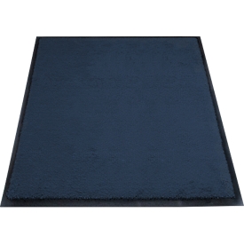 Schmutzfangmatte miltex Eazycare Style, eckig, antistatisch, UV-beständig, waschbar, High-Twist-Nylon & Niltrilgummi, 750 x 850 mm, stahlblau
