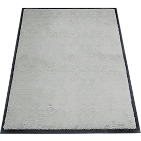 Schmutzfangmatte miltex Eazycare Style, eckig, antistatisch, UV-beständig, waschbar, High-Twist-Nylon & Niltrilgummi, 800 x 1200 mm, kieselgrau