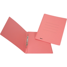 Schnellhefter Biella Praxis, DIN A4, bis 250 Blatt, für gelochte & ungelochte Blätter, L 340 x B 250 x H 3 mm, Karton, rot