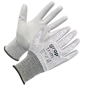 Schnittschutzhandschuh PIP Grap Trim, Nylon/Glasfaser/Spandex, Feuchtigkeits- und UV-beständig, EN 388 (4 X 4 1 C), Größe 9, 1 Paar, grau