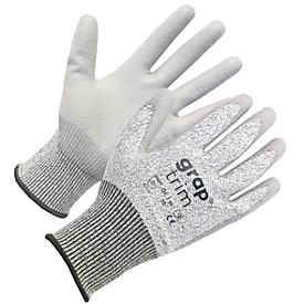 Schnittschutzhandschuh PIP Grap Trim, Nylon/Glasfaser/Spandex, Feuchtigkeits- und UV-beständig, EN 388 (4 X 4 1 C), Grösse 9, 1 Paar, grau