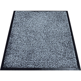 Schoonloopmat Karaat, High-Twist-nylon, 600 x 850 mm, grijs