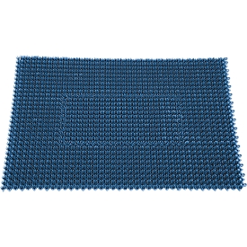 Schoonloopmat Step In, van polyetheen, voor binnen en buiten, 570 x 860 mm, metallic blauw