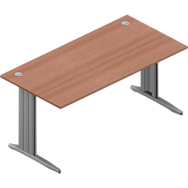 Schreibtisch ARLON-OFFICE, B 1600 x T 800 x H 730 mm, Nuss-Canaletto