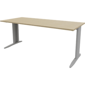 Schreibtisch ARLON-OFFICE, B 1800 x T 800 x H 730 mm, Eiche-Dekor