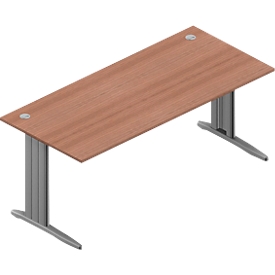 Schreibtisch ARLON-OFFICE, B 1800 x T 800 x H 730 mm, Nuss-Canaletto