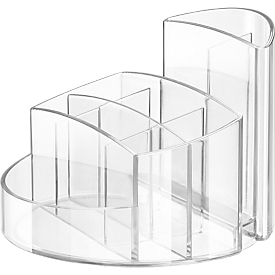 Schreibtisch-Köcher RONDO, glasklar