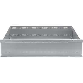 Schublade FS, Stahlblech, B 1281 x T 492 x H 206 mm, Weissaluminium, bis 50 kg