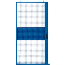 Schuifdeur, voor gaas-scheidingswandsysteem, B 1110 x H 2110 mm, blauw