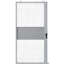 Schuifdeur, voor gaas-scheidingswandsysteem, B 1110 x H 2110 mm, lichtzilver