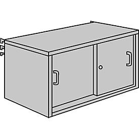 schuifdeurkast, B 1000 x D 400 mm