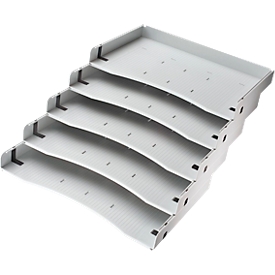 Schuin legbord, DIN A4, voor mobiele containers, 5 stuks