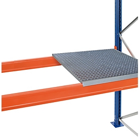 Schulte Lagertechnik Auflegbarer Gitterrost für Palettenregale, B 1350 x T 800 mm, für Holmtiefe 50 mm, verzinkt, 1 Stück