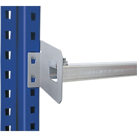 Schulte Lagertechnik doorsteekbeveiliging voor palletstellingen, voor staanderlengte 950 mm, palletuitsteek 75 mm, verzinkt