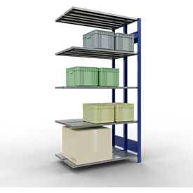 SCHULTE Lagertechnik - Dubbele stapelbak type 150 - 2000x1000x2x300 mm 2x5 schappen