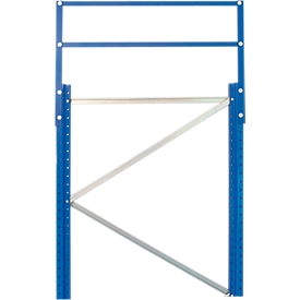 Schulte Lagertechnik Entretoise diagonale pour treillis de cadre S610-M18, L 973 mm, pour profondeur de cadre 800 mm, galvanisée