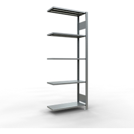 SCHULTE Lagertechnik - Système de rayonnage emboîtable - 2000 x 750 x 300 mm, type 150 kg