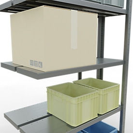 SCHULTE Technique de Stockage - Double montage enfichable. Type 250 kg - 2000x1000x2x300 mm, 10 tablettes