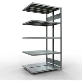 SCHULTE Technique de Stockage - Double montage enfichable. Type 250 kg - 2000x1000x2x400 mm, 10 tablettes