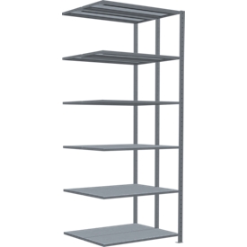 SCHULTE Technique de Stockage - Double montage enfichable. Type 250 kg - 2500x1000x2x400 mm, 12 tablettes