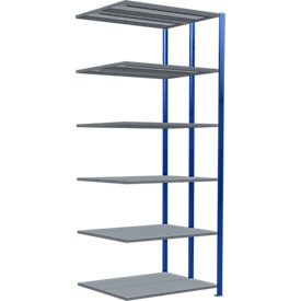 SCHULTE Technique de Stockage - Double montage enfichable. Type 250 kg - 2500x1000x2x400 mm, 12 tablettes