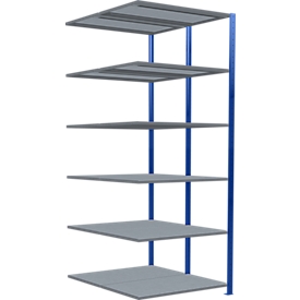 SCHULTE Technique de Stockage - Double montage enfichable. Type 250 kg - 2500x1000x2x600 mm, 12 tablettes