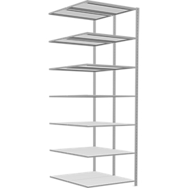 SCHULTE Technique de Stockage - Double montage enfichable. Type 250 kg - 2500x1000x2x600 mm, 12 tablettes
