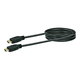 Schwaiger - HDMI-Kabel mit Ethernet - HDMI männlich zu HDMI männlich - 70 cm - Schwarz - 4K Unterstützung